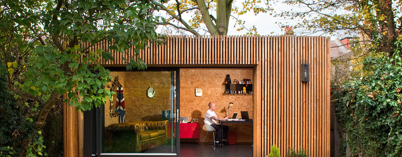 Estudios de cubierta plana 4, ecospace españa ecospace españa Rumah Modern Kayu Wood effect