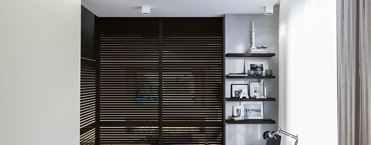 Дизайн интерьера квартиры однушки, INTERIERIUM INTERIERIUM Cuartos de estilo minimalista