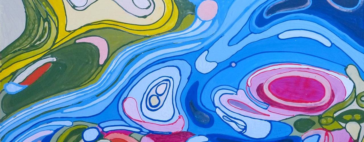 Malerei Abstrakt, Dietrich Art Dietrich Art Other spaces MDF Multicolored Other artistic objects