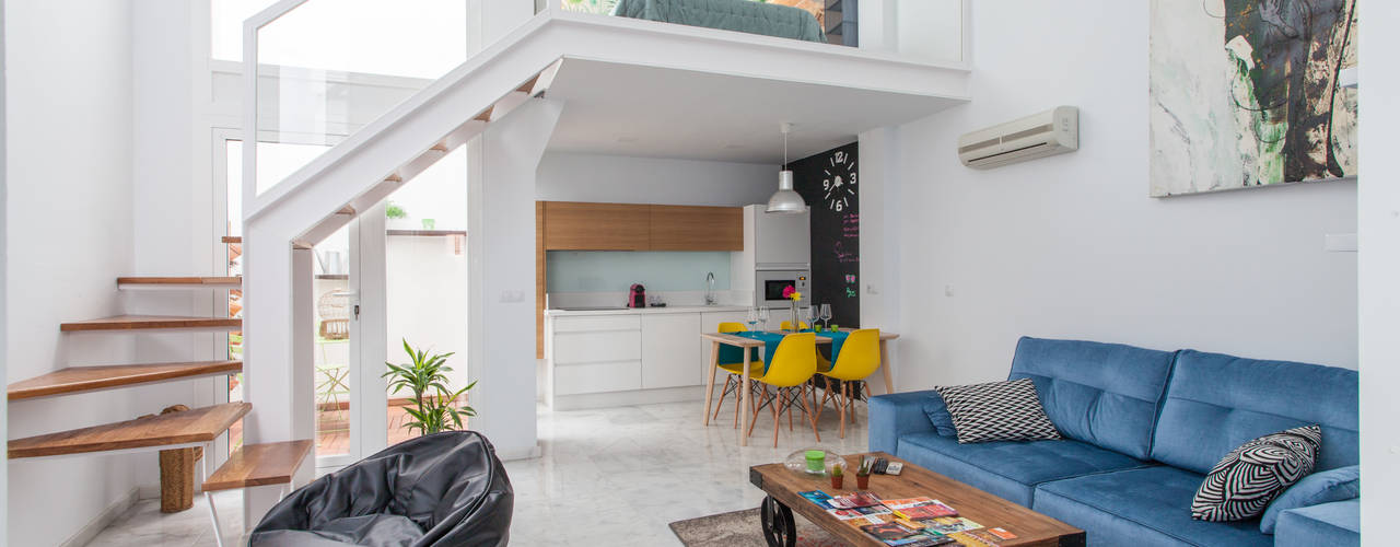 Vivienda en Sevilla, calle General Castaño, Pablo Cousinou Pablo Cousinou ห้องนั่งเล่น