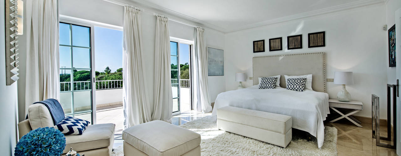 VILAMOURA . INTERDESIGN, Interdesign Interiores Interdesign Interiores Modern style bedroom