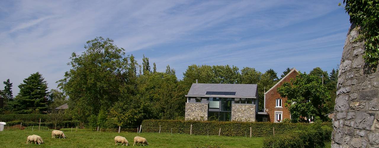 Maison lumineuse et écologique. , ARTERRA ARTERRA Country style houses Stone