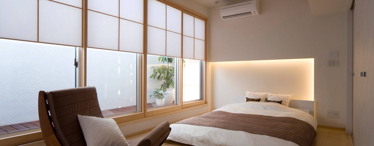 ベッドのある和室インテリア Homify