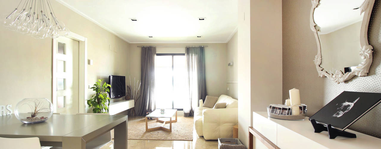 Ático RJ, en Catarroja, acertus acertus Salas de estar modernas