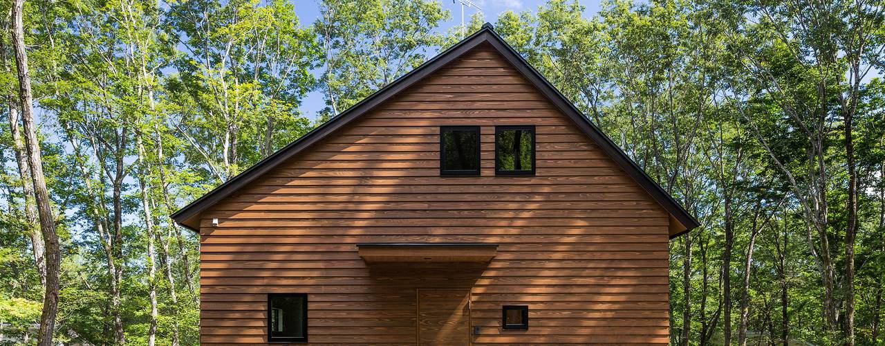 森の家, Unico design一級建築士事務所 Unico design一級建築士事務所 Modern houses Wood Wood effect
