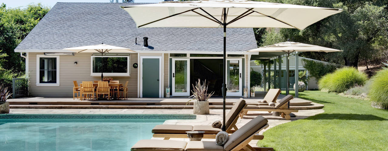 Casa em Sonoma, California, Antonio Martins Interior Design Inc Antonio Martins Interior Design Inc Eclectic style pool