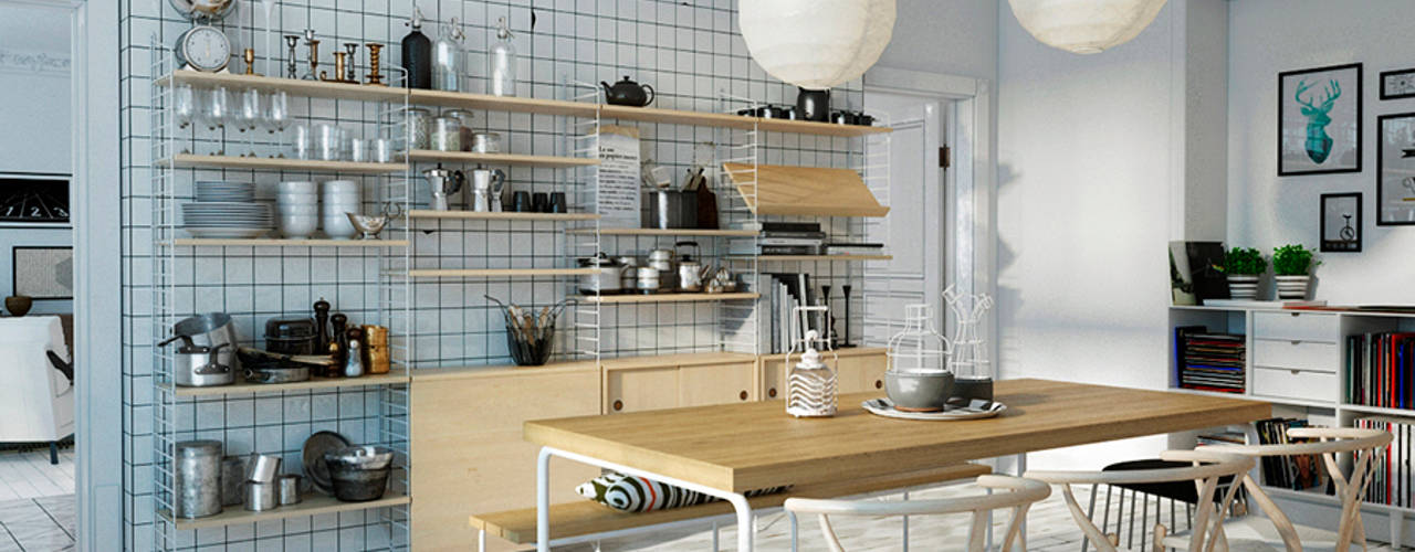 Скандинавское кружево, Artichok Design Artichok Design Scandinavian style kitchen