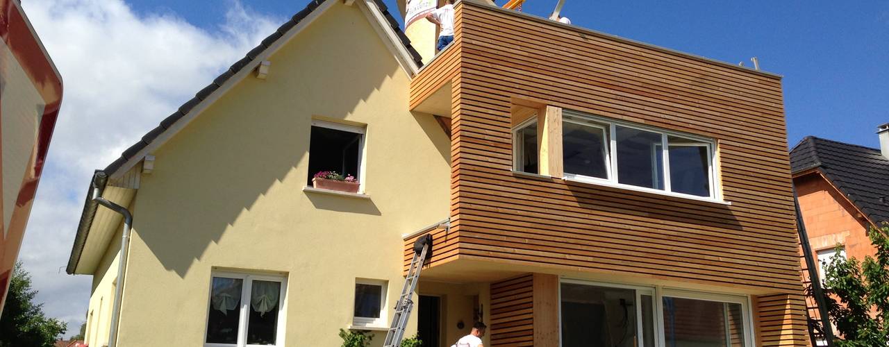 EXTENSION D'UNE MAISON A HAGENTHAL-LE-BAS, A.FUKE-PRIGENT ARCHITECTE A.FUKE-PRIGENT ARCHITECTE