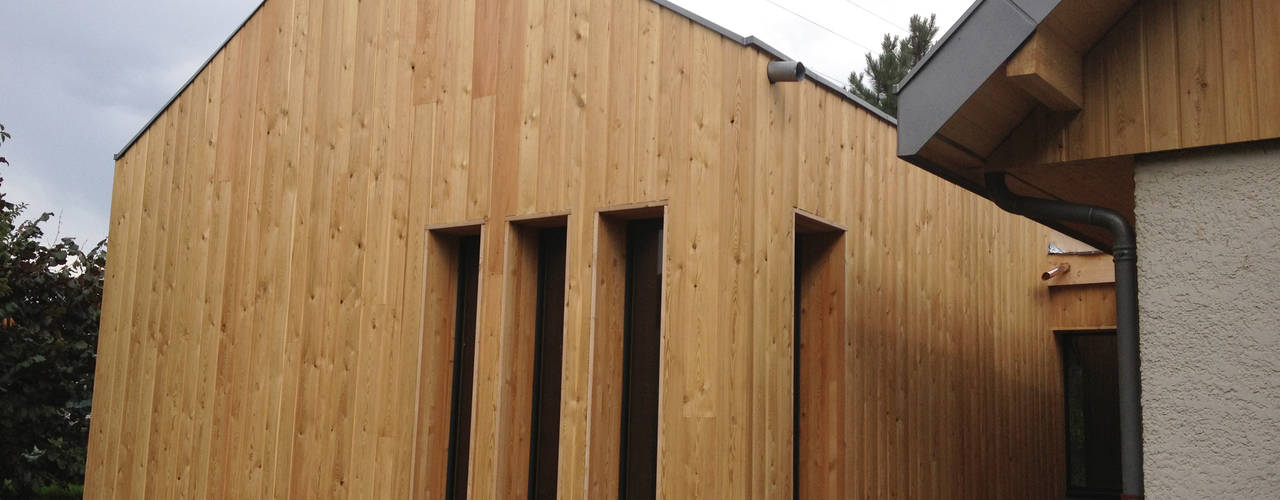 Extension Maison FP, FAVRE LIBES Architectes FAVRE LIBES Architectes Modern home Wood Wood effect