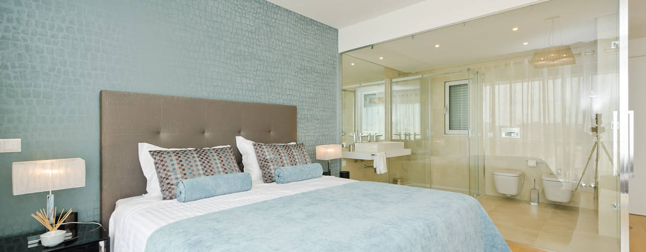 Private Interior Design Project - Albufeira, Simple Taste Interiors Simple Taste Interiors Modern style bedroom