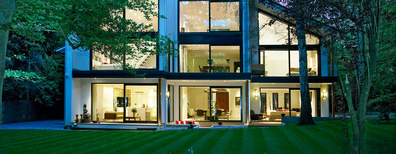 Luxury design house with Balinese flair, Baufritz (UK) Ltd. Baufritz (UK) Ltd. Casas modernas: Ideas, diseños y decoración