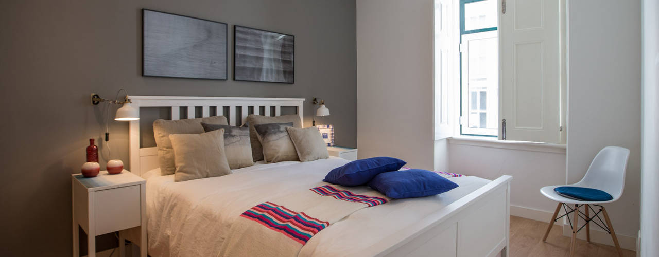 Um look contemporâneo e cosmopolita, Architect Your Home Architect Your Home Modern style bedroom