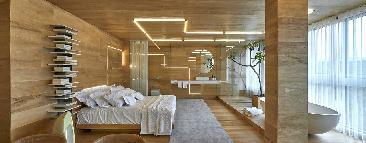 CASA COR MINAS 2014 | Quarto de Hotel, Piacesi Arquitetos Piacesi Arquitetos พื้นที่เชิงพาณิชย์