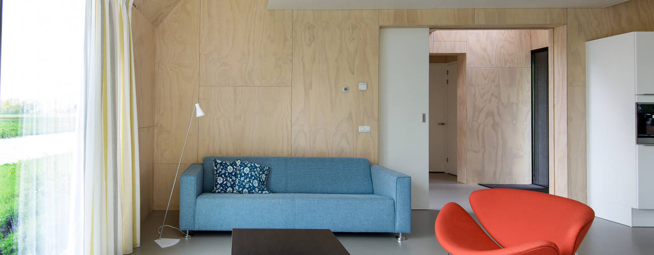 Zomerhuis Midlaren, Kwint architecten Kwint architecten Minimalist living room