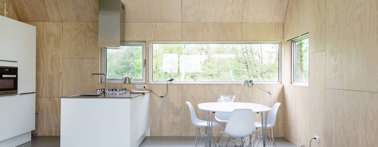 Zomerhuis Midlaren, Kwint architecten Kwint architecten Minimalist kitchen