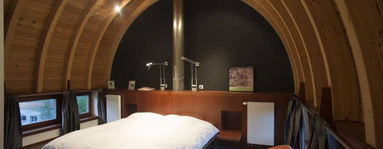 CRAPAURUE, fhw architectes sprl fhw architectes sprl Modern style bedroom