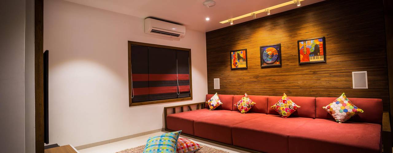 Chandresh bhai interiors, Vipul Patel Architects Vipul Patel Architects Livings de estilo moderno
