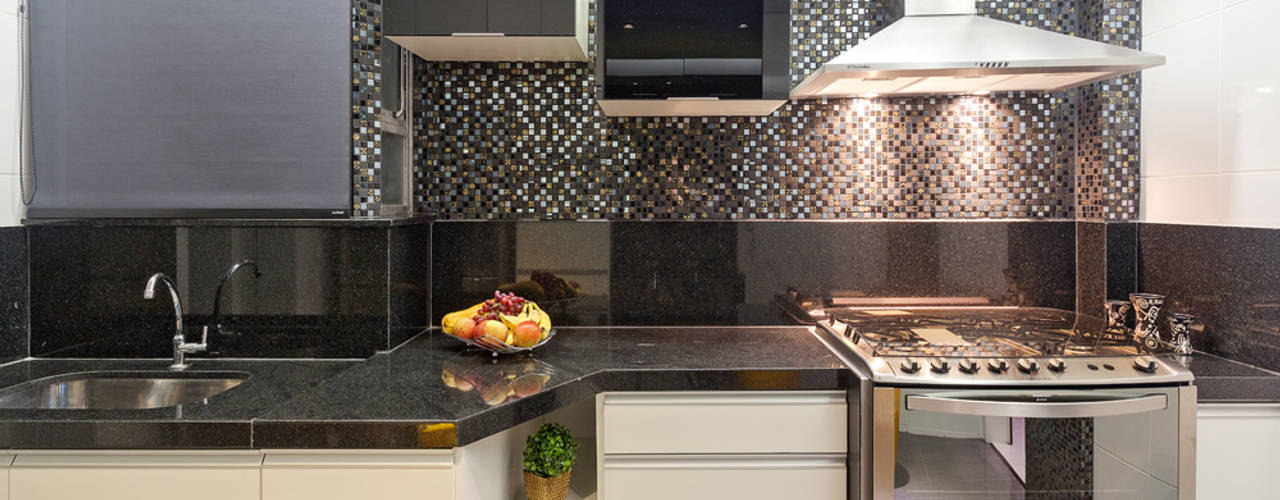 Projeto Cobertura , Laura Santos Design Laura Santos Design Modern style kitchen