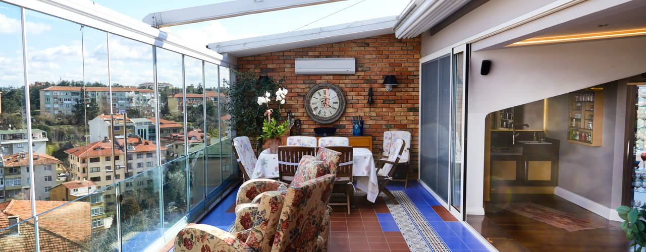 Etiler Teras, İndeko İç Mimari ve Tasarım İndeko İç Mimari ve Tasarım Modern balcony, veranda & terrace