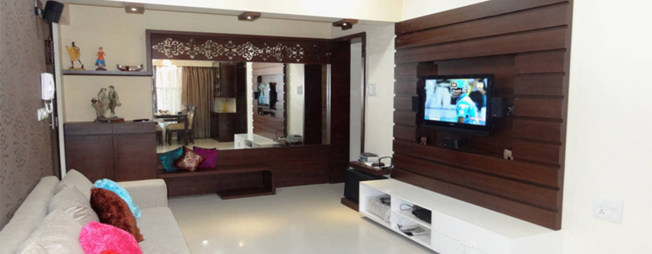 Mr. Pramod Joshi, UNIQUE DESIGNERS & ARCHITECTS UNIQUE DESIGNERS & ARCHITECTS Living room