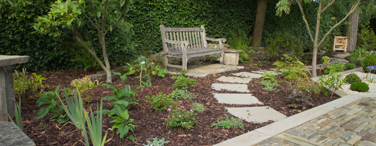 A Modern Garden with Traditional Materials, Yorkshire Gardens Yorkshire Gardens Modern garden