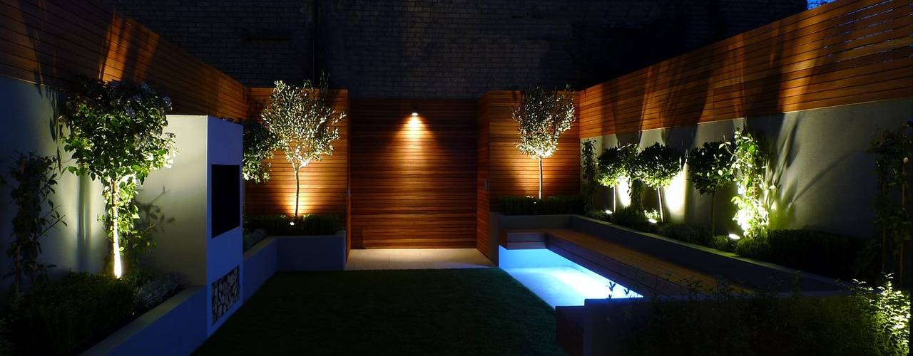 Jardines Nocturnos, Akasha espacios iluminados Akasha espacios iluminados Classic style garden