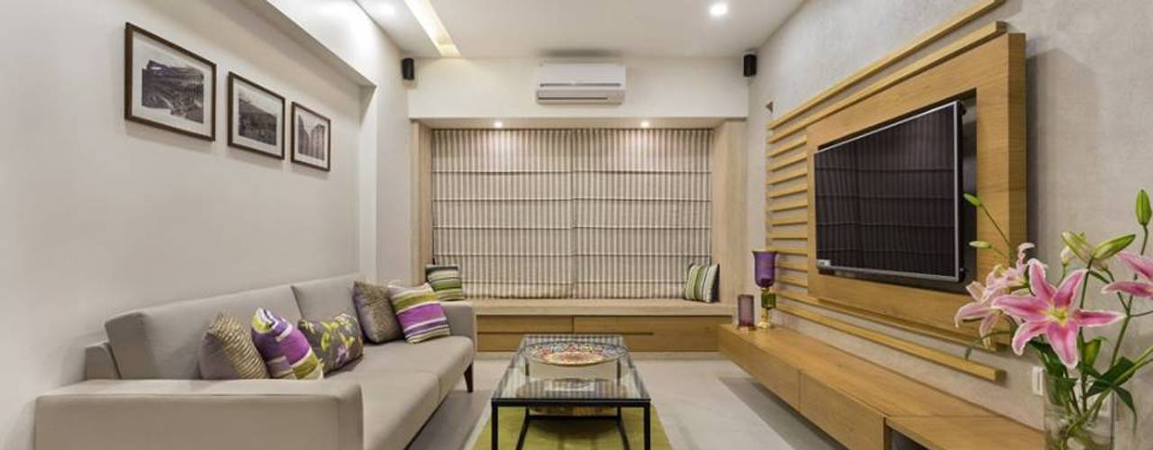 JANKI KUTIR APARTMENT, The design house The design house ห้องนั่งเล่น