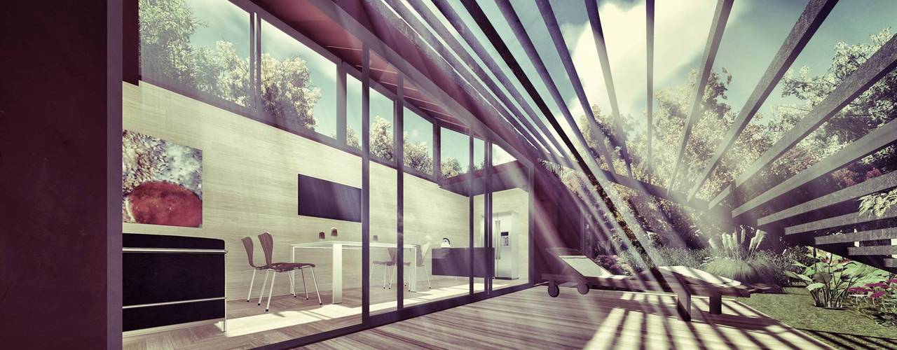 Modelo vivienda 30 M2, Ecologia Modular Arquitectos Ecologia Modular Arquitectos