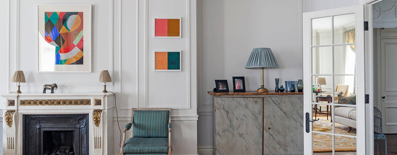 Mansfield Street Apartment, London, Nash Baker Architects Ltd Nash Baker Architects Ltd Living room Wood Wood effect