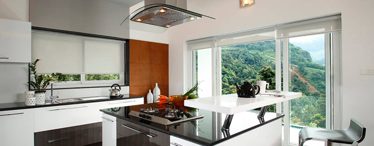 Misty Haven Villa, Savio and Rupa Interior Concepts Savio and Rupa Interior Concepts Cocinas de estilo moderno