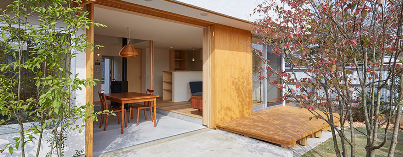 山崎の住宅, 一級建築士事務所co-designstudio 一級建築士事務所co-designstudio Jardin scandinave Béton