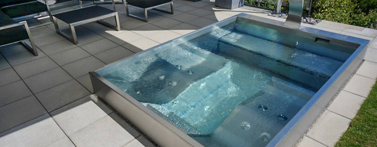 Machen Sie Ihr Zuhause zum privaten Wellness-Paradies mit einem POLYTHERM Edelstahl-Whirlpool, Polytherm GmbH. Polytherm GmbH. Modern pool