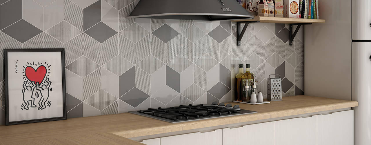 homify Modern kitchen Tiles
