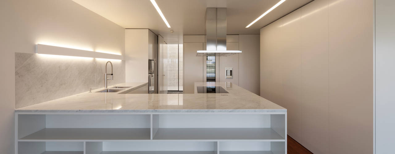 Apartamento na Foz do Douro, ABPROJECTOS ABPROJECTOS 現代廚房設計點子、靈感&圖片