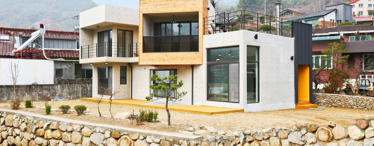 우리가족에게 전원주택이란, , 한글주택(주) 한글주택(주) Casas estilo moderno: ideas, arquitectura e imágenes