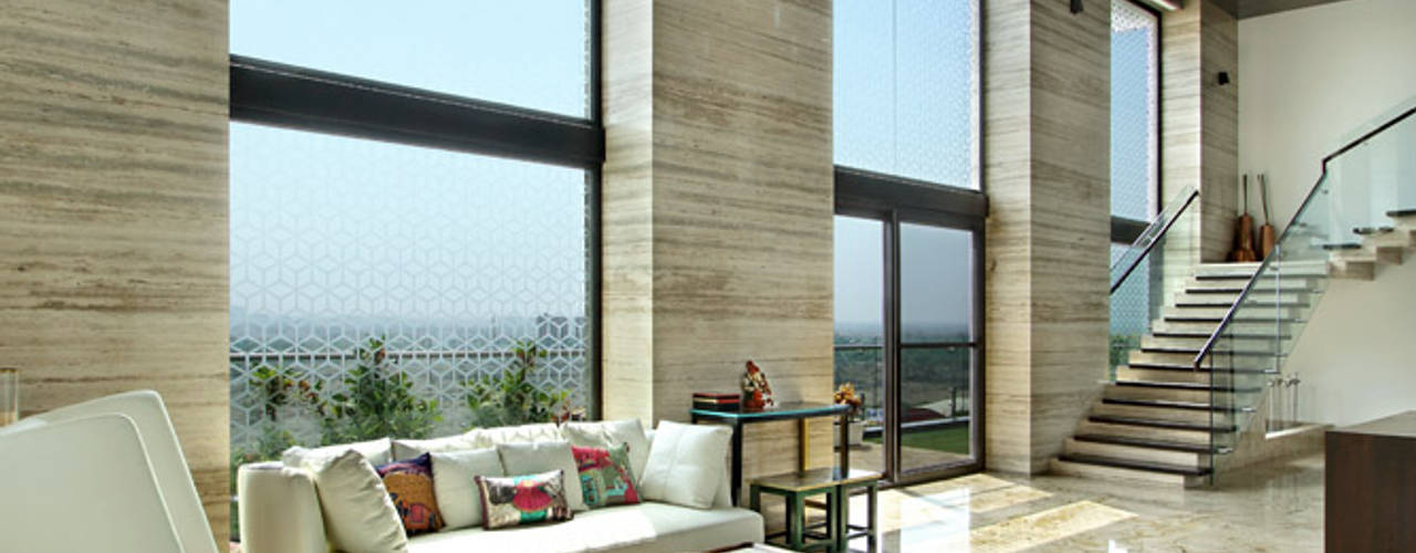 Nikhil patel residence, Dipen Gada & Associates Dipen Gada & Associates Livings de estilo moderno