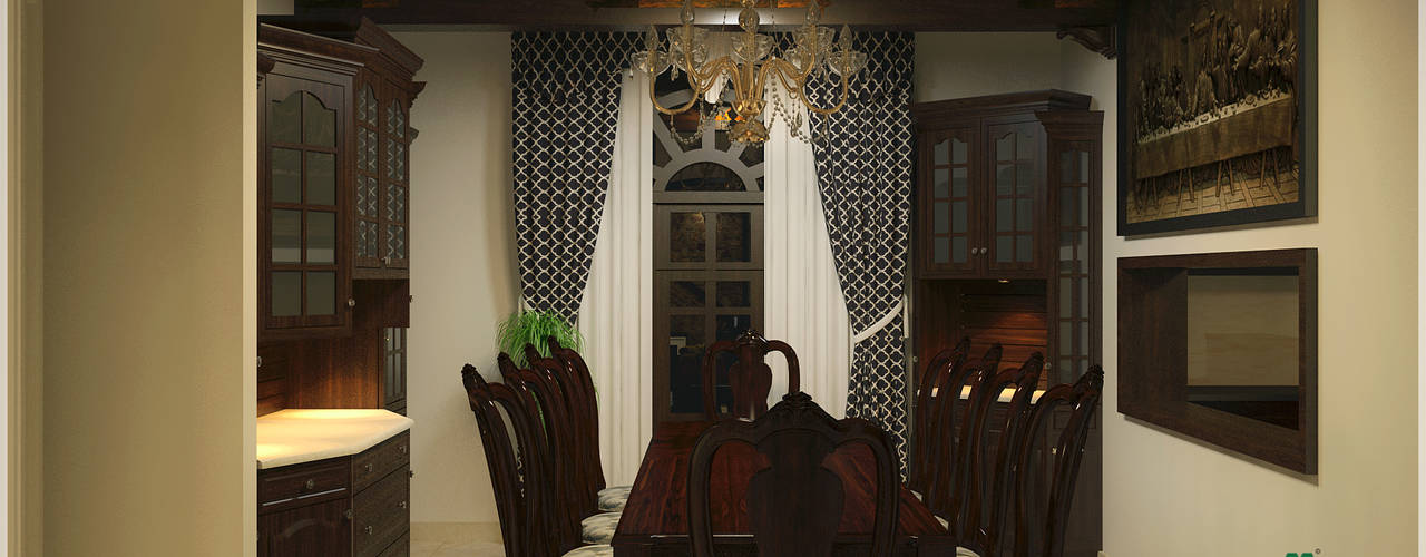 Victorian Style in Interiors, Premdas Krishna Premdas Krishna Asiatische Esszimmer