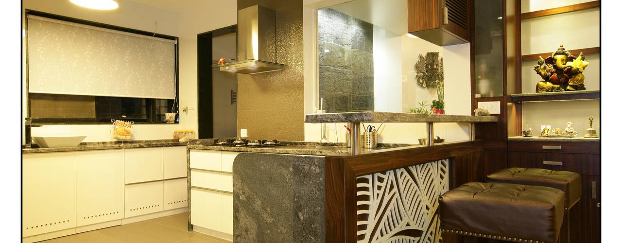 Residence For Captain Nikhil Kanetkar and Ashwini Kanetkar, Navmiti Designs Navmiti Designs Modern kitchen