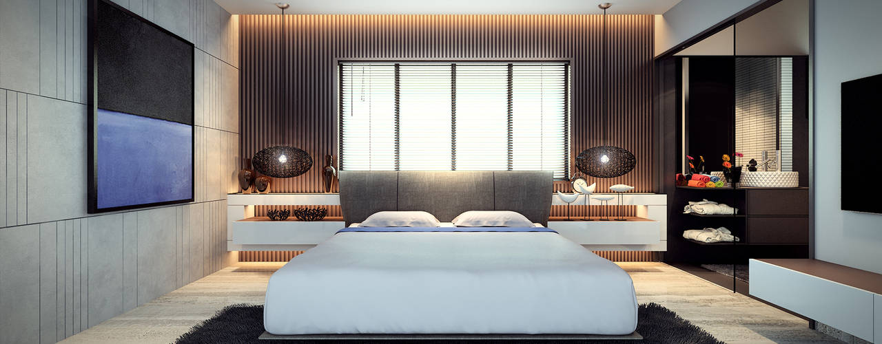 bed & bath, Im Designer studio Im Designer studio モダンスタイルの寝室