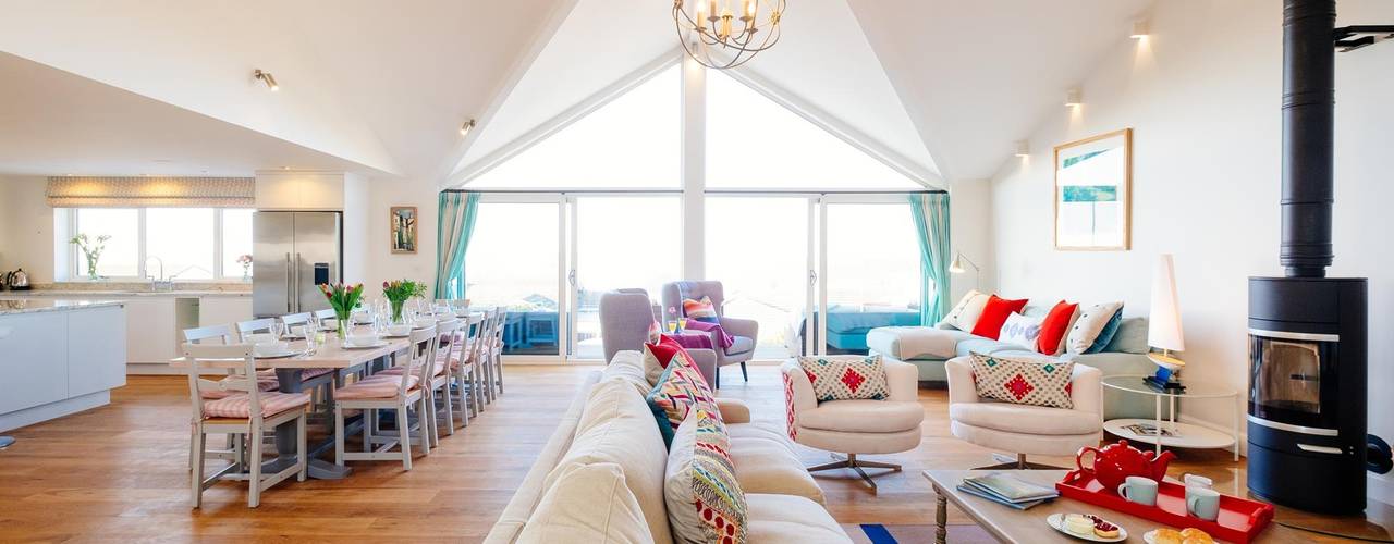 Tregoose, Polzeath | Cornwall , Perfect Stays Perfect Stays Modern Oturma Odası