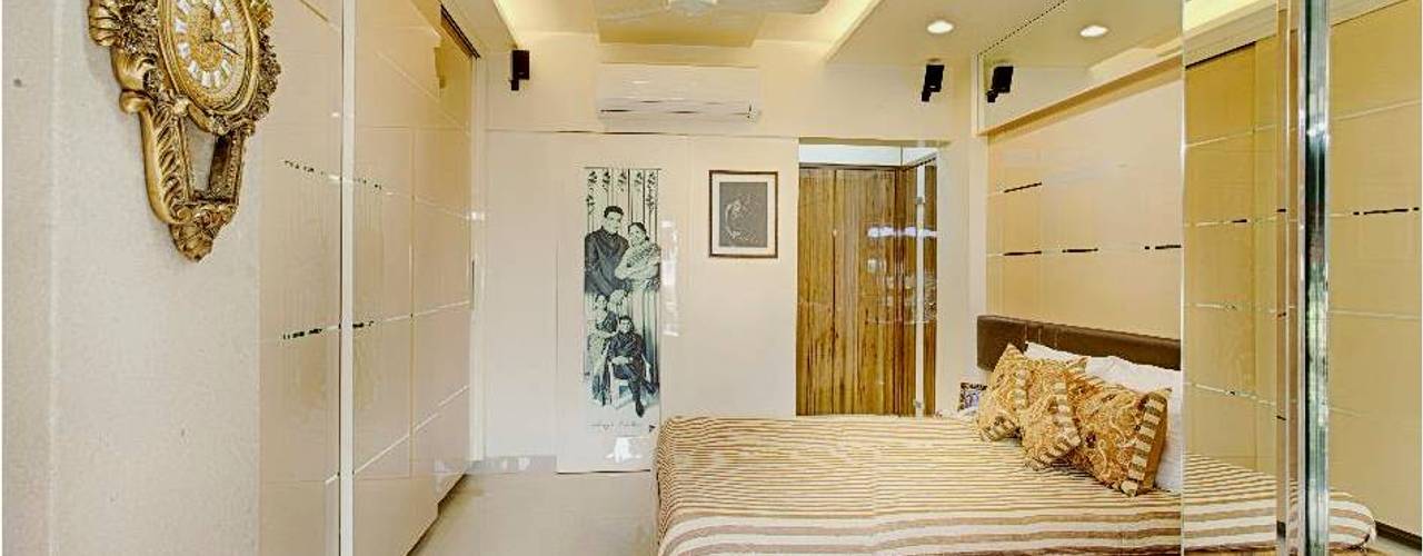 2BHK RESIDENCE, HK ARCHITECTS HK ARCHITECTS Modern style bedroom