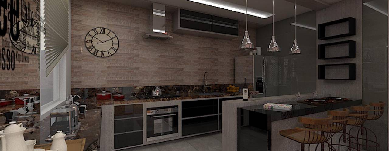 Reforma AL, Plano A Studio Plano A Studio Rustic style kitchen