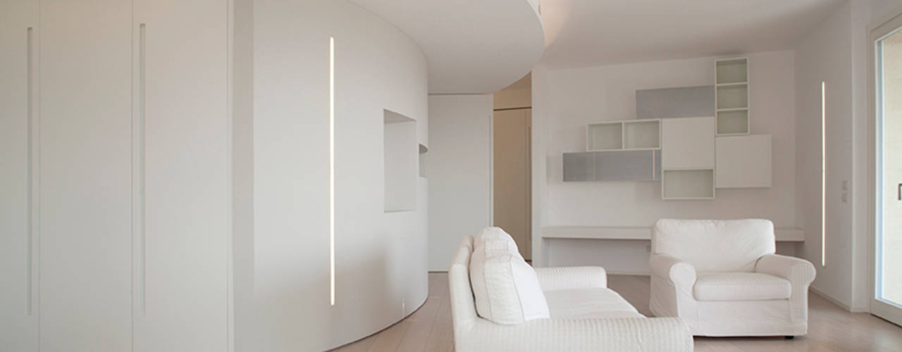 Attico Villa Lieta, RWA_Architetti RWA_Architetti Salas de estilo minimalista