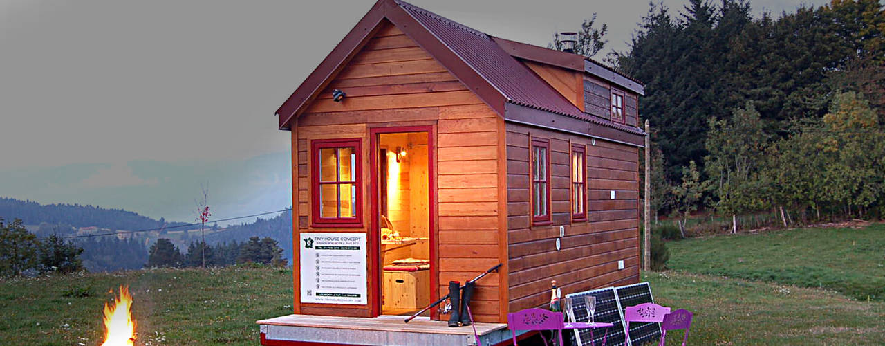 TINY HOUSE CONCEPT - , TINY HOUSE CONCEPT - BERARD FREDERIC TINY HOUSE CONCEPT - BERARD FREDERIC Casas ecléticas