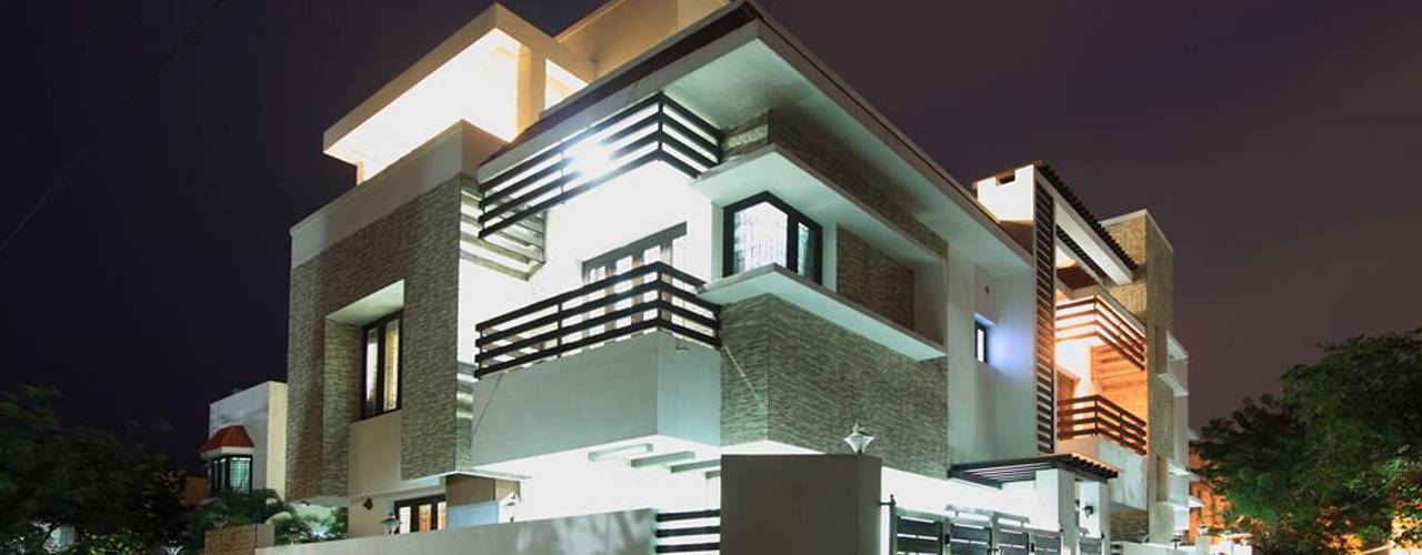 The Corner House, Ansari Architects Ansari Architects Casas de estilo moderno