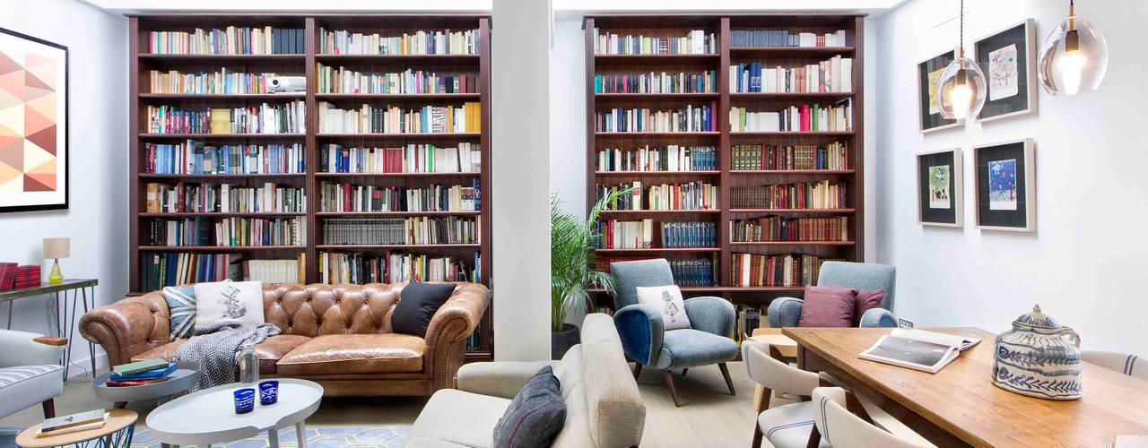 Una Casa de Libro, Egue y Seta Egue y Seta 现代客厅設計點子、靈感 & 圖片