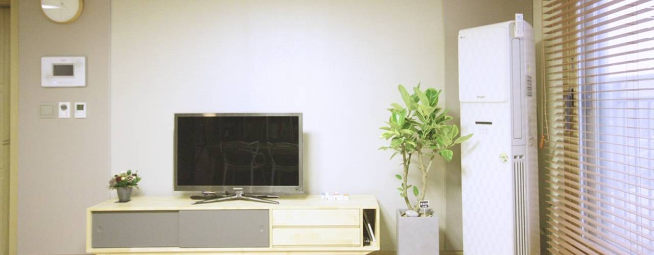광교 서재형거실 홈스타일링(Kwanggyo APT), homelatte homelatte Modern living room
