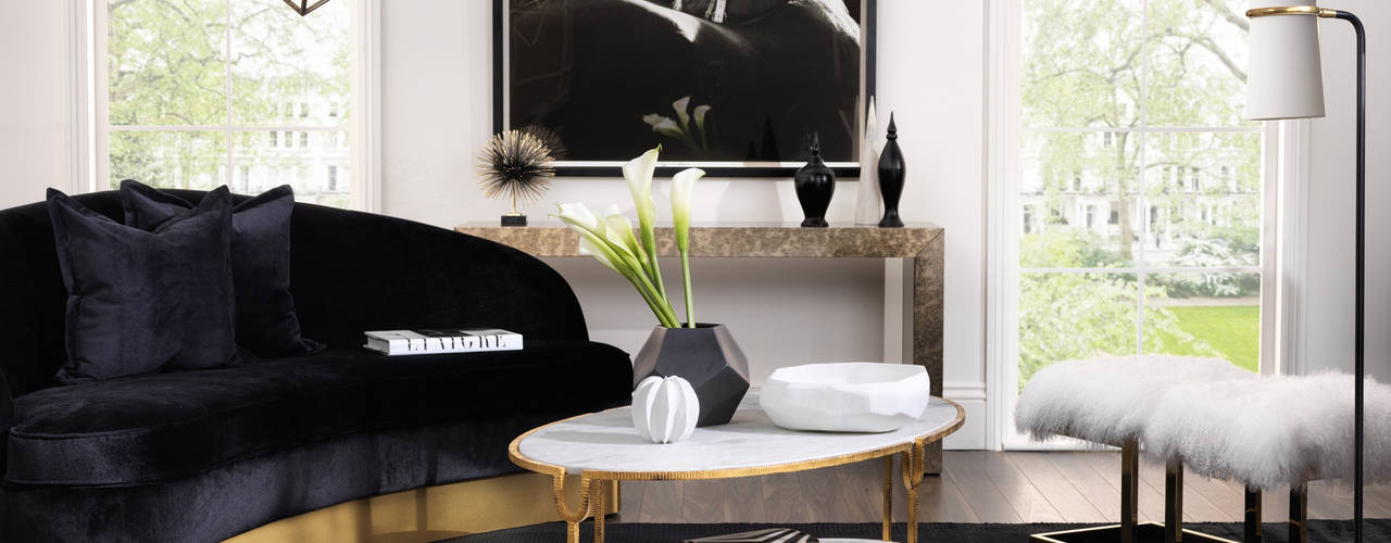 SS16 Style Guide - Refined Monochrome Collection, LuxDeco LuxDeco Modern Living Room