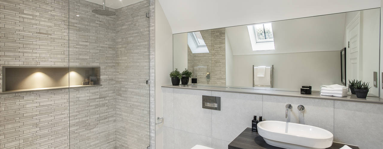 A Modern Winchester House Project, Studio Hooton Studio Hooton Salle de bain moderne