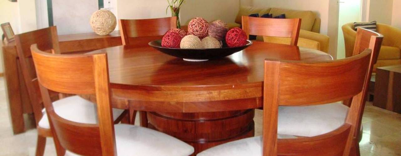 homify Modern dining room Solid Wood Multicolored